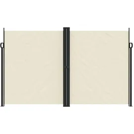 furnicato Seitenmarkise 200 x 600 cm Creme Polyester