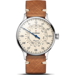 Meistersinger Klassik Plus Pangaea Day Date PDD903_SVSL03 - elfenbein,braun - 40mm