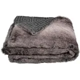 XXXLutz Zoeppritz Felldecke Reborn Mink Legacy, Grau, 140x190 cm, pflegeleicht, Double face, Wohntextilien, Decken, Felldecken