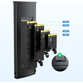 UGREEN M.2 NVMe SSD Enclosure - Schwarz/Grau