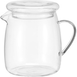 Haushalt International HI Teekanne Glas (1,4 Liter) - Teekanne mit Stoevchen, Glaskanne Tee, Glasteekanne mit Stövchen Set, Teekanne mit Wärmer, Teekanne Glas Design