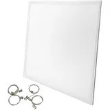LECOM LED Slim Panel Rasterdeckenleuchte Rasterleuchte Deckenleuchte LED Panel40w inkl.Seilsystem | 620 x 620mm | 3200 Lumen | 3000K Warmweiß