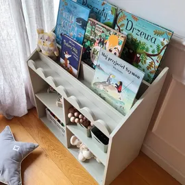 OEM Kinderbücherregal Book Nook 71 x 76 x 33 cm MDF grün