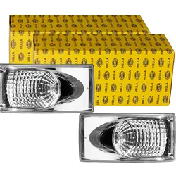 2x Hella Blinker Grau Beidseitig Blinkleuchten Satz: Blinkleuchte Hella: 2ba008805051 Hella: 2ba008805057 Hella: 2ba008805257 Hobbycar: 6501300012 Ros