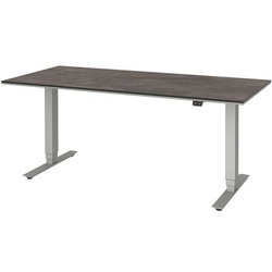 röhr Schreibtisch elektrisch höhenverstellbar »Objekt Plus« 160 cm - ohne Aufbau grau, 160x128x80 cm
