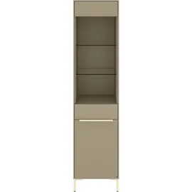 Set One by Musterring Standvitrine Reno 48 x 42 x 199 cm Braun