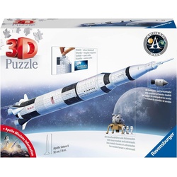 Ravensburger 3D-Puzzle Apollo Saturn V Rakete, 440 Puzzleteile, Puzzleteile bunt