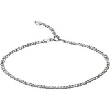 ZEEme Silber Fußkette 925 Silber 23-26cm lang