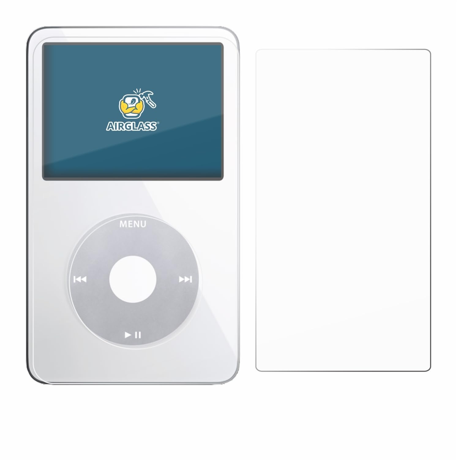 BROTECT Panzerglasfolie für Apple iPod Classic Video (Display+Rückseite) Schutzglas Schutzfolie [Extrem Kratzfest 9H, Anti-Fingerprint