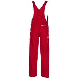 Planam Canvas 320 Latzhose Rot/Rot, Größe 60