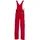 Planam Canvas 320 Latzhose Rot/Rot, Größe 60