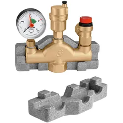 Caleffi Kesselsicherheitsgruppe 1, DN 25, 3 bar, bis 50 kW, mit Isolierung"