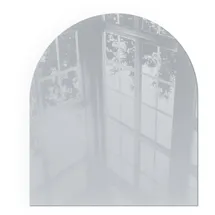 Tulup Glasbodenplatte 80 x 70 x 0,4 cm Grau