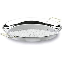 Lacor 60146 Paellapfanne, Edelstahl 18/10 46 cm