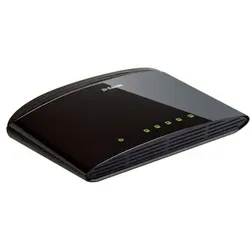 D-Link DES-1005D 5 Port 10/100Mbps Switch Version rund schwarz