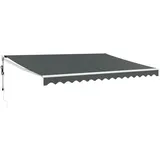 vidaXL Elektrische Markise 4,5 x 3 m anthrazit
