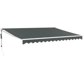 vidaXL Elektrische Markise 4,5 x 3 m anthrazit