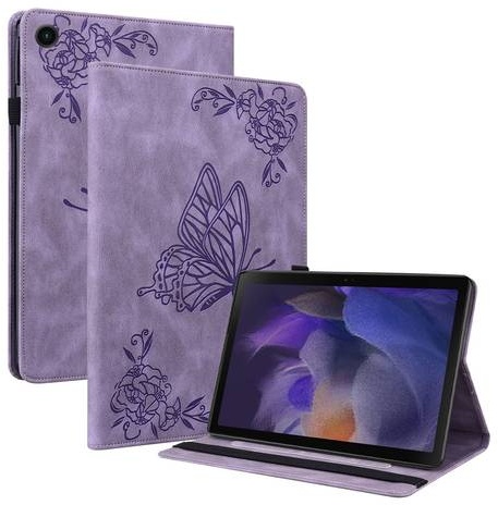 Für Samsung Galaxy Tab A8 10.5 2021 Design Muster Lila Kunstleder Hülle Cover Tablet Tasche Neu