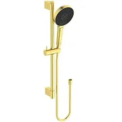 Ideal Standard Idealrain Solos Brausekombination A7897A2 Stange 603mm, Handbrause mit 3 Funktionen, brushed gold
