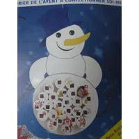 Schneemann,großer Adventskalender Papierkalender, Selberbasteln, Selbstbefüllen