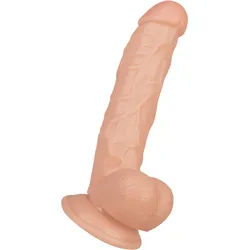 Naturgetreuer Naturdildo mit Saugfuss, 21 cm, natur-hell