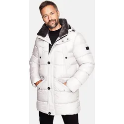 Parka NEW CANADIAN "Stepp-Parka", Herren, Gr. 62, grau (grau, beige), 100% Polyester, unifarben, casual, lang, ohne Ausschnitt, Langarm, Jacken, mit vielen Taschen