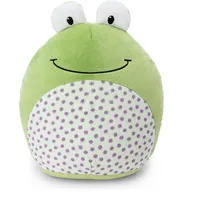 NICI 62285 - Frosch Fridolin Frog, Kissen, Plüsch, 30x25x16cm,