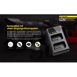 Nitecore USN1 USB-Ladegerät für Sony Cameras
