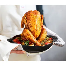 Staub Hähnchenbräter 24 cm schwarz