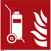 Industrial Quality Supplies Brandschutzzeichen Fahrbarer Feuerlöscher, Typ: 14200