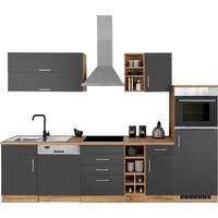 Held MÖBEL Küchenzeile »Colmar«, mit E-Geräten, Breite 300 cm, grau