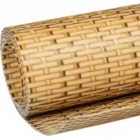 vidaXL Balkon-Sichtschutz Hellbraun 600x80 cm Poly Rattan - Braun