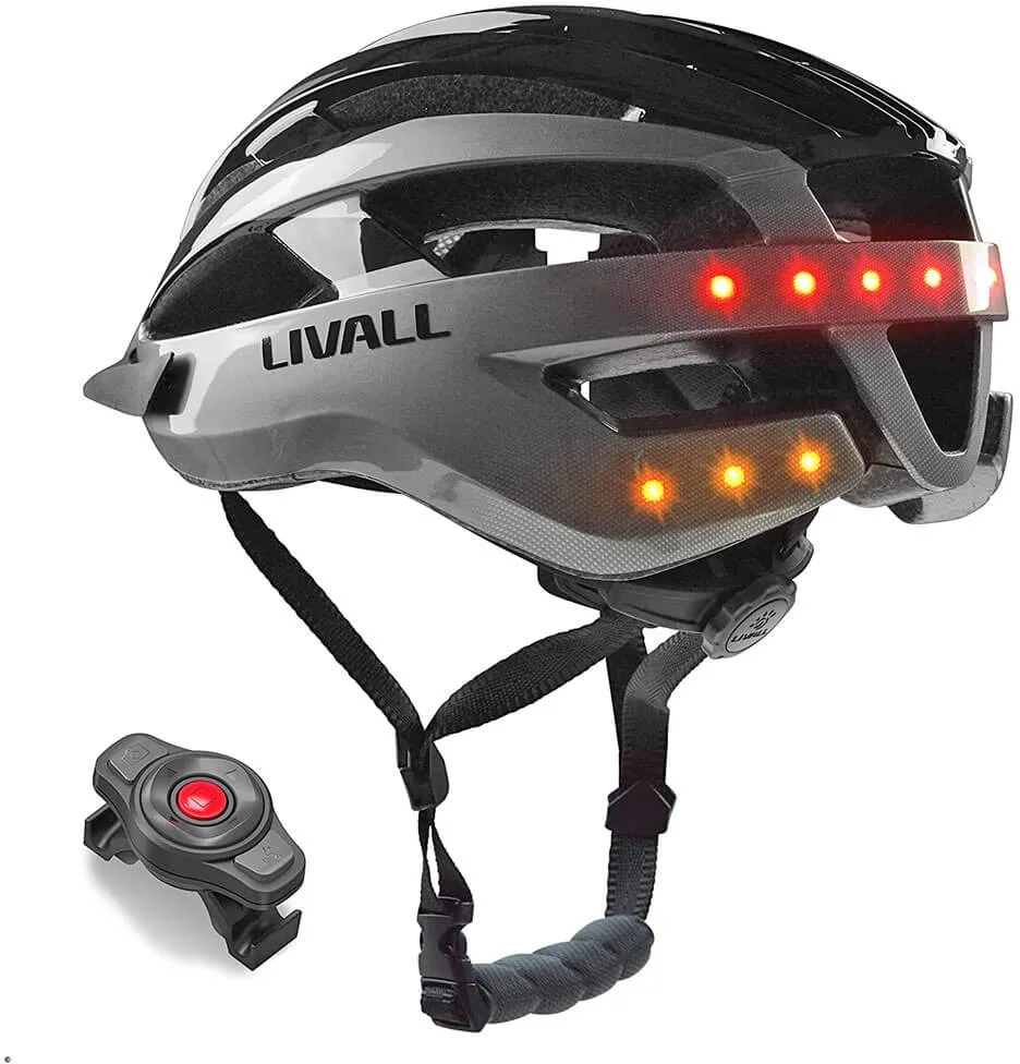 Livall MT1 Fahrradhelm mit BR80 Fernbedienung - schwarz/anthrazit - 58-62