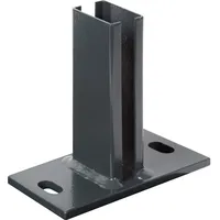 GAH Alberts Alberts Pfostenträger für Zaunpfosten 60 x 40 mm zA anthrazit