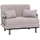 Mendler Schlafcouch Stoff 1-Sitzer Grau