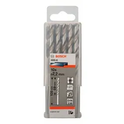 Metallbohrer HSS-G, DIN 338, 7,2 x 69 x 109, 10er-Pack