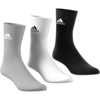 adidas Cushioned Crew 3er Pack medium grey heather/medium grey heather/black/white 43-45