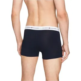 Tommy Hilfiger Herren 3er-Pack Trunks - Weiß/Dunkelblau - M