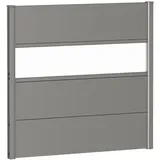 Biohort Sichtschutzelement 100 x 90 cm Quarzgrau Metall