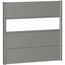 Biohort Sichtschutzelement 100 x 90 cm Quarzgrau Metall