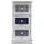 Mobili Rebecca Nachtschrank Rebecca 60 x 25 x 30 cm Blau/Grau/Weiß