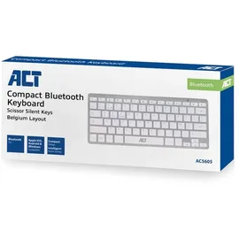 Act AC5605 Tastatur Bluetooth AZERTY Belgisch Weiß (AC5605)