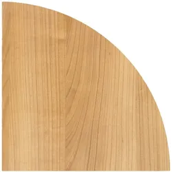 Hammerbacher Verkettungsplatte für Schreibtische Serie B Eckwinkel rund 800x800x25mm Nussbaum