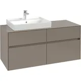 Villeroy & Boch Waschtischunterschrank 4 Auszüge 120 x 54,8 x 50 cm Cashmere Grey
