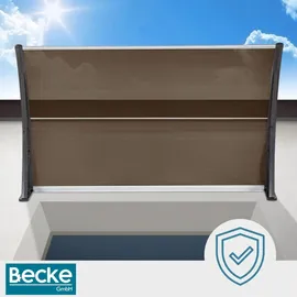 OEM Vordach 150 x 80 cm braun