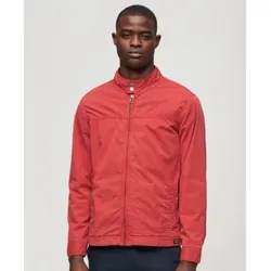 Superdry für Herren. M5011864A Klassische Harrington Jacke rot (S), Lässig, Baumwolle, Langarm