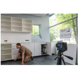 Bosch Kreuzlinienlaser GLL 12V-100-33 CG, 3 x 360°, grün, selbstnivellierend, Arbeitsbereich 100 m, IP65