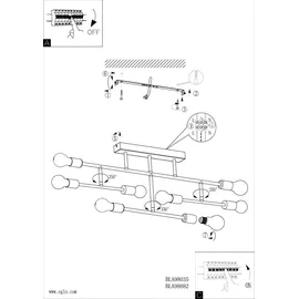 EGLO 98035 Deckenbeleuchtung E27,