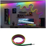 Paulmann Entertain 79555 LED-Lichtbandleuchte LED Schlauch Black Neon 1,5m 3W 84 LEDs/m RGB+