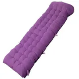 SPeesy Liegenauflage mit Krawatte, wasserdicht Auflage for Gartenliege 165x50x10cm, Polsterauflage for Sonnenliege, Auflagen for Deckchair, Polsterung Gartenliege Auflage Liegestuhl Polste(Purple)